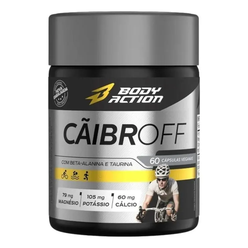 5x Caibroff 60 Caps Anti Caimbras Potássio Magnésio B Alanin
