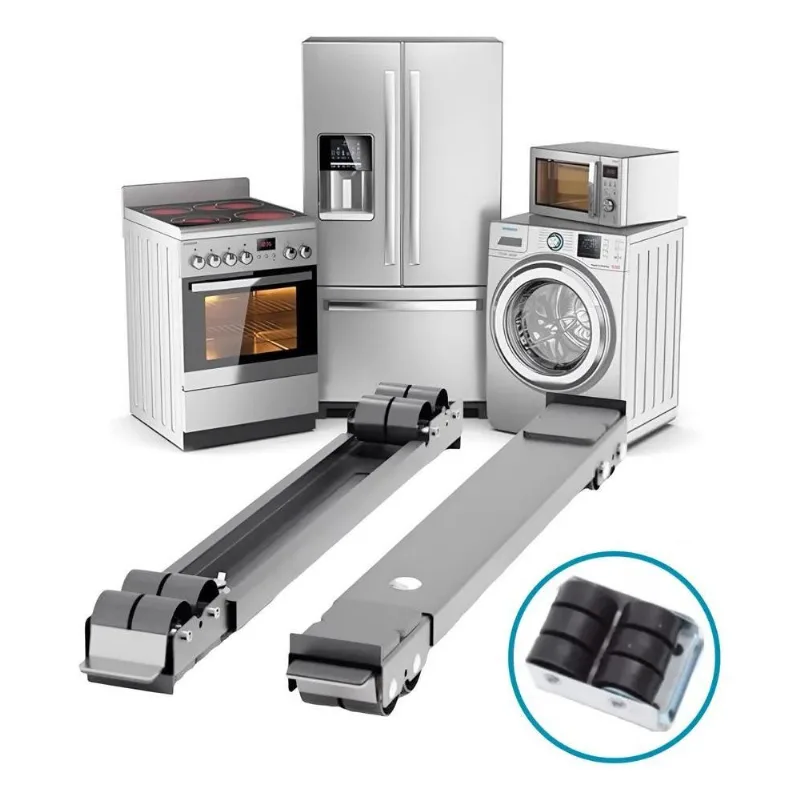 Suporte De Rodinhas Geladeira Fogao Maquina Lavar Freezer
