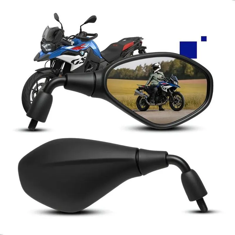 Retrovisor Gs 650 F800 Bmw Fixo Conv Haste Curta Rosca Honda