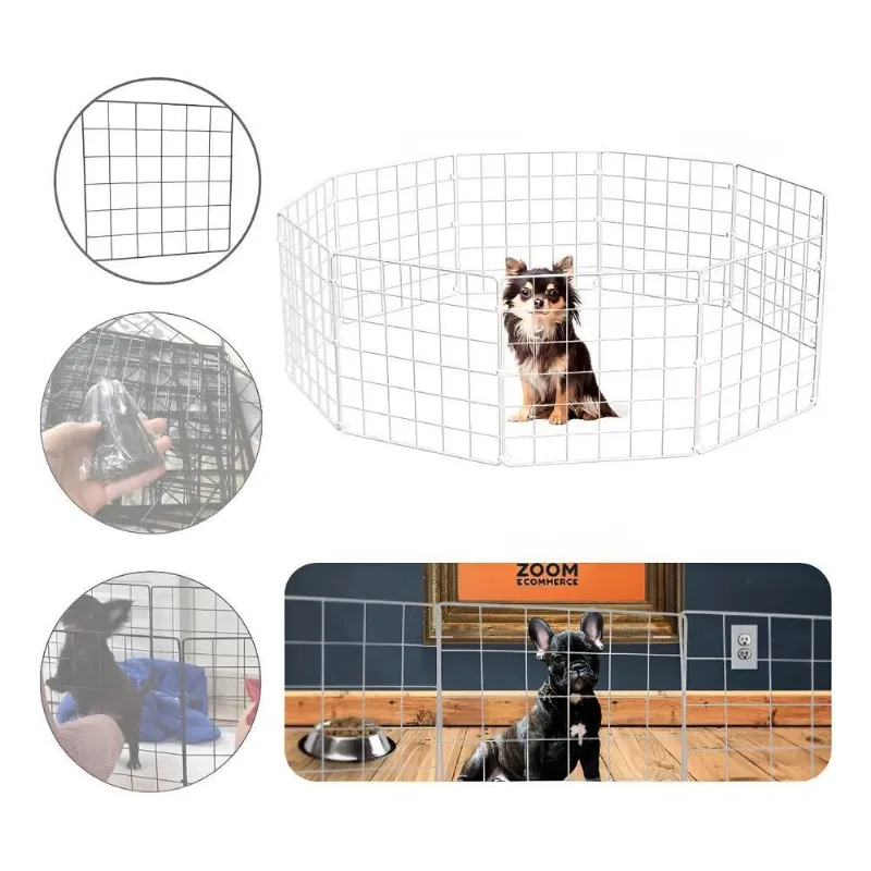 Cercadinho Para Cachorros Pequenos - Cercado Pet Fil Branco
