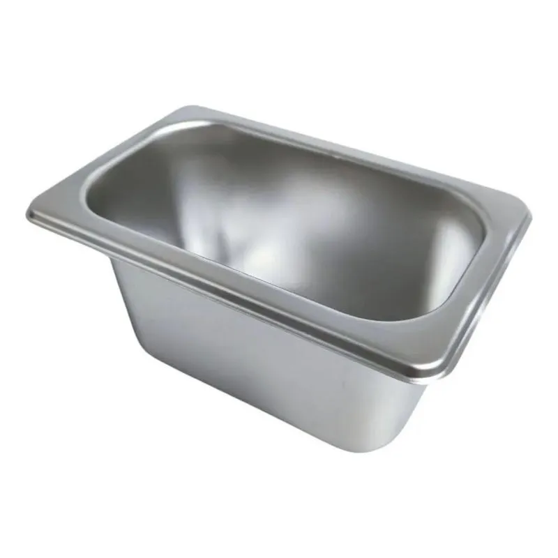 2x Cuba Gastronomica Inox Gn 1/9 X100 Rechaud Cozinha Buffet