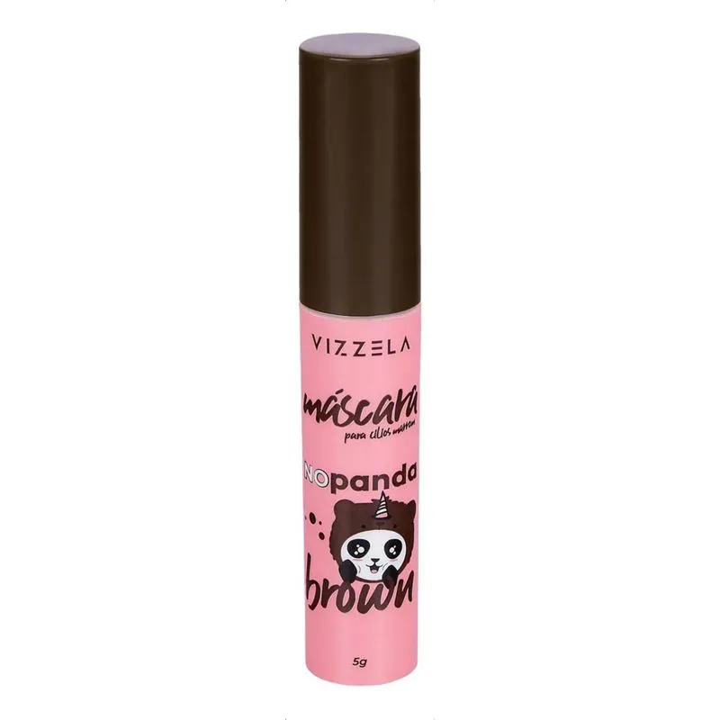 Rímel Máscara Cílios No Panda Brown Vizzela Marrom Vegana 5g