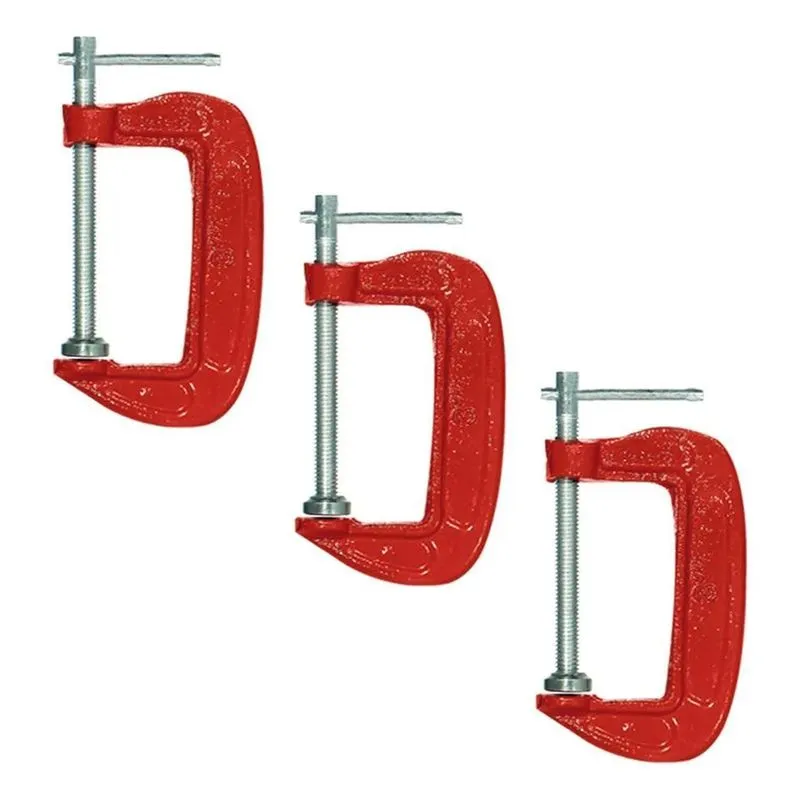 3x Grampo Tipo C Sargento 3 Unidades 3 Polegadas 100mm