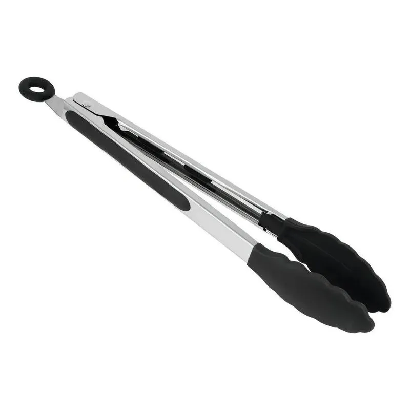 Pinça Pegador Culinário Silicone 25 Cm Multiuso Inox Fritura