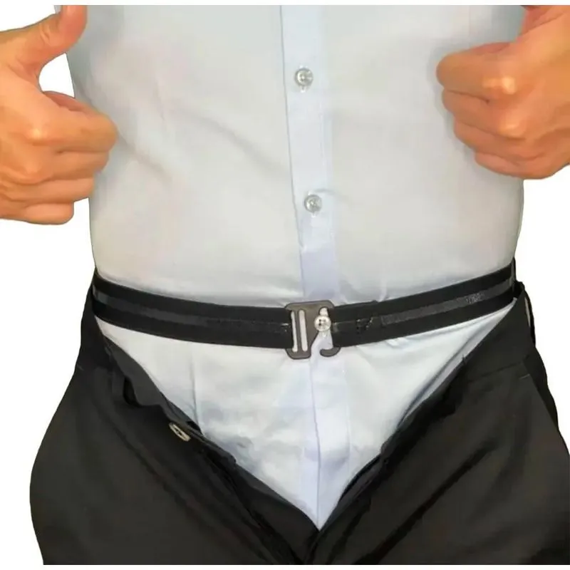 10x Cinto Segura Camisa Suspensório Social Unissex