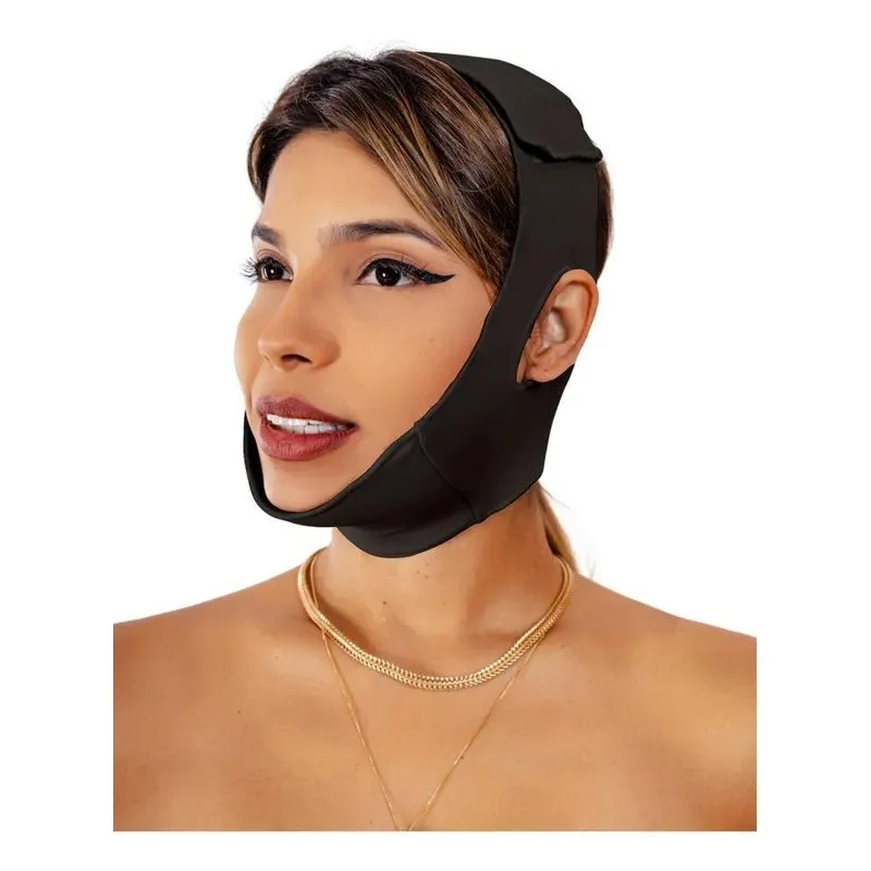 3x Mentoneira Facial Acolchoada Lipo Papada Lifting Cinta Me