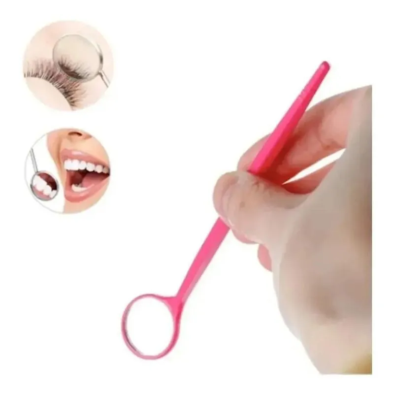 3x Espelho Refletor Preciso Rosa Extensão Cílios/alongamento