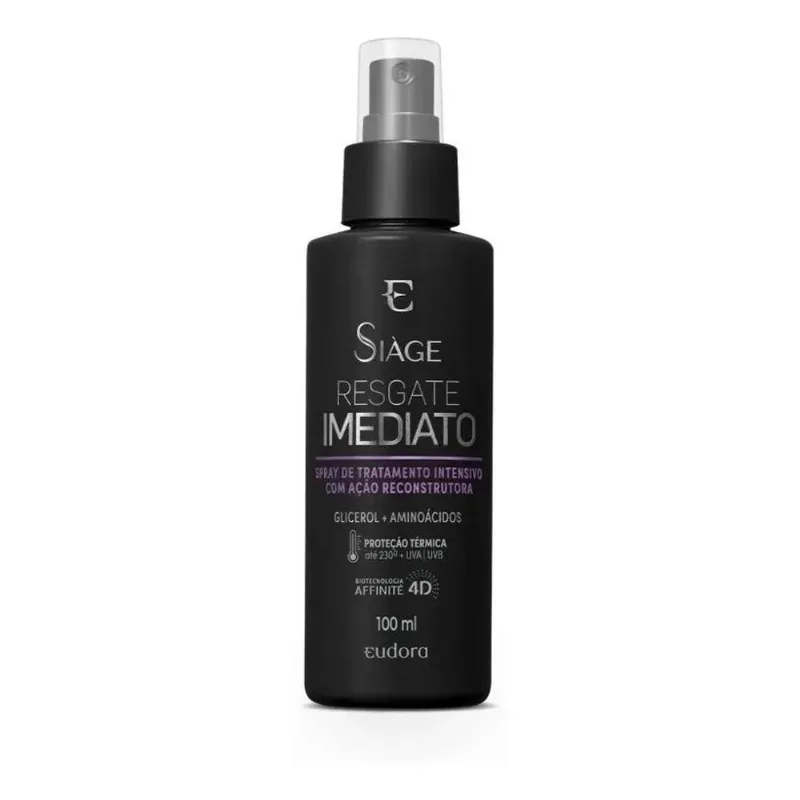 Spray Capilar Siàge Termoprotetor Resgate Imediato 100ml