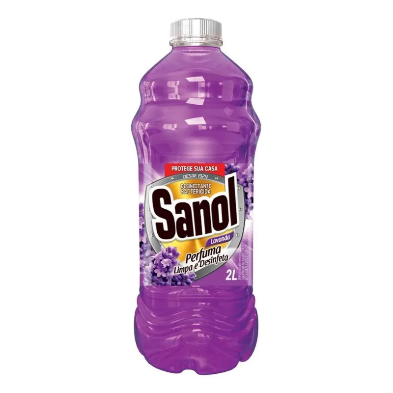 5x Desinfetante Lavanda Sanol 2 Litros
