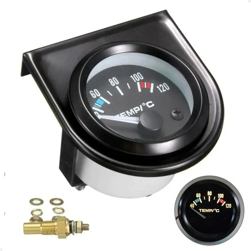 3x Marcador De Temperatura Automotivo Universal 12v Com Sens