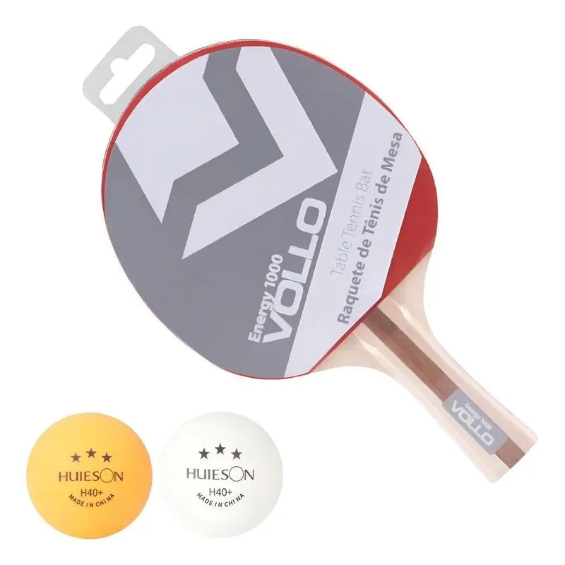 Raquete Ping Pong Tênis De Mesa + 2 Bolas Oficiais 3 Estrela