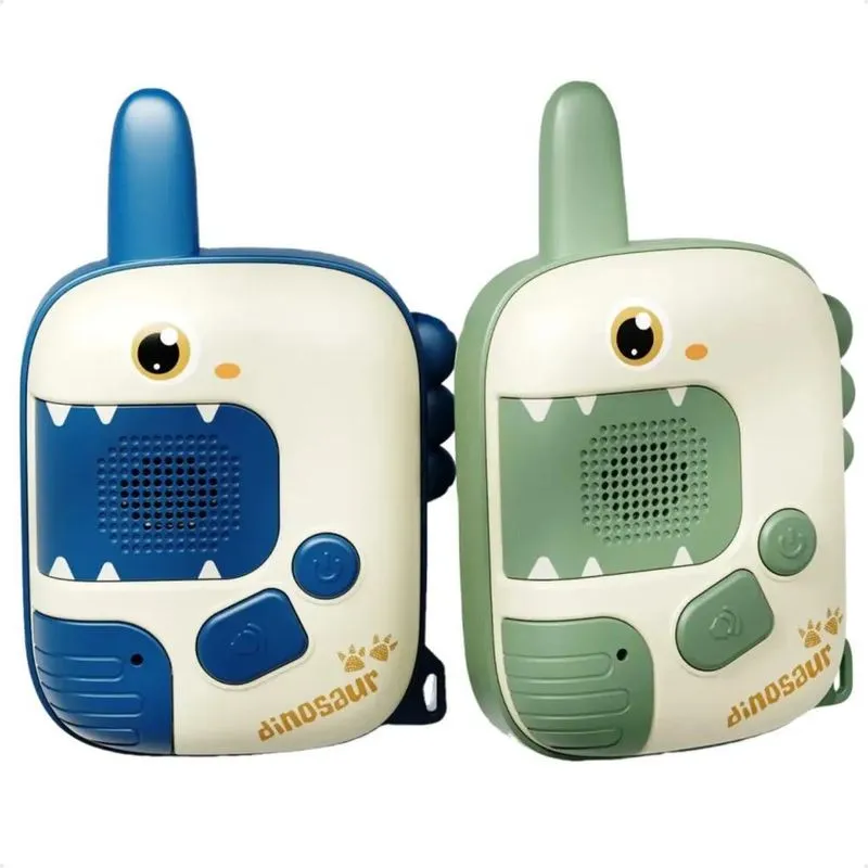 Walkie Talkie Infantil Rádio Comunicador Brinquedo Dinossauro