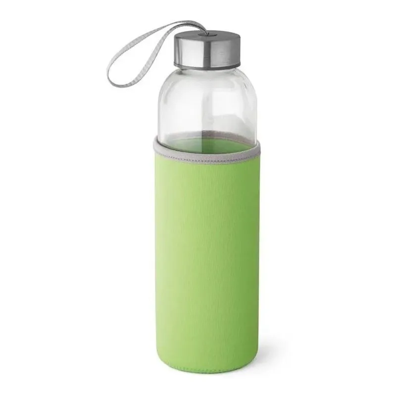 10x Squeeze Garrafa Garrafinha De Vidro Com Luva Em Neopren