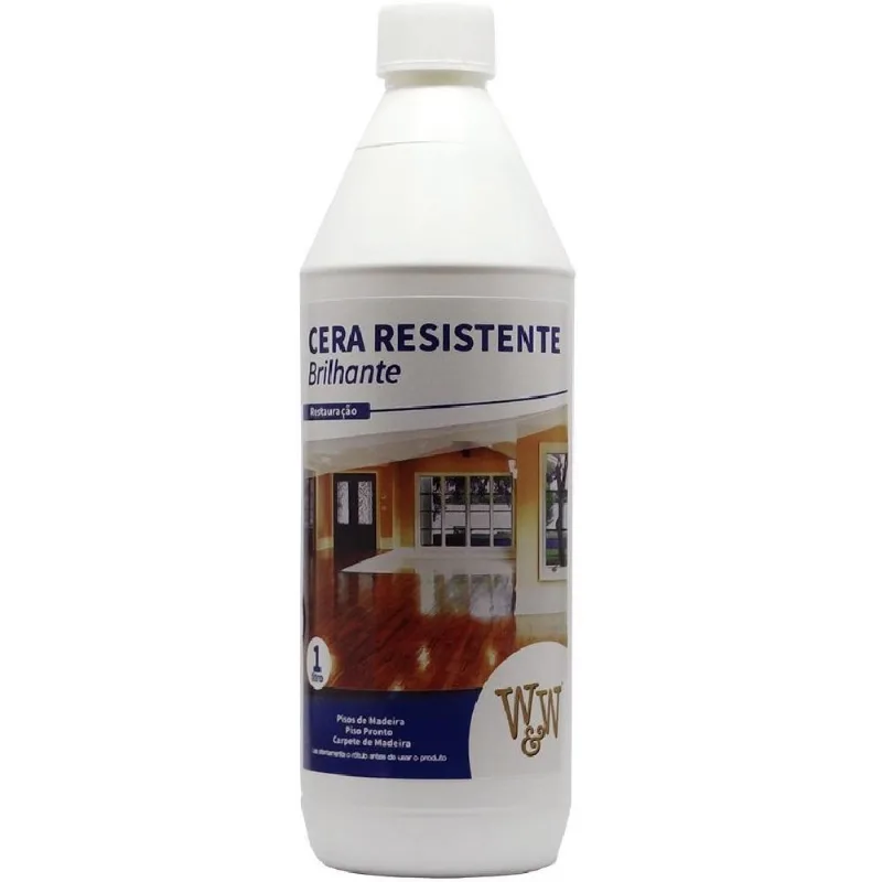 Cera Para Tratamento Piso Laminado Alta Resistência W&amp;w 1l