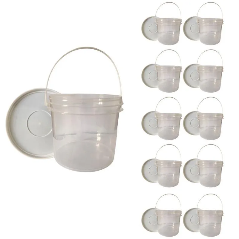 Balde 2.2l Transparente Para Sauna Seca - 10 Pçs