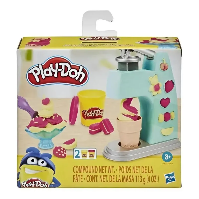 Conjunto Massinha De Modelar Play Dooh Mini Sorvete Hasbro
