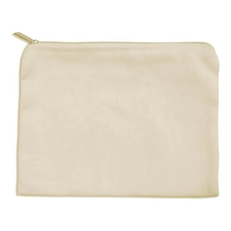 2x Necessaire Nccv Algodão Cru 15x20cm - 5 Peças