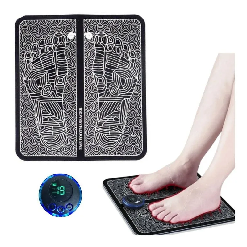Tapete Massageador Pulso Elétrico - Preto