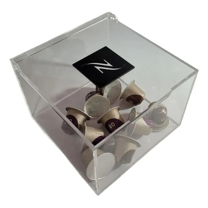 2x Caixa Acrílica Organizador De Cápsulas Café Nespresso
