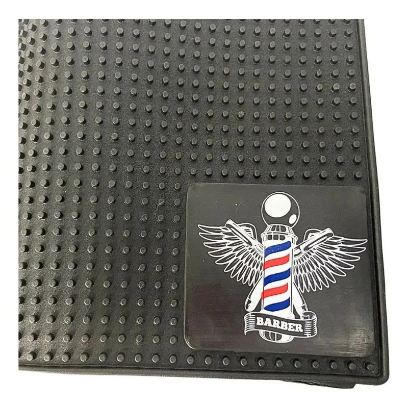 10x Tapete De Bancada Para Barbeiro 24x40cm Antiderrapante