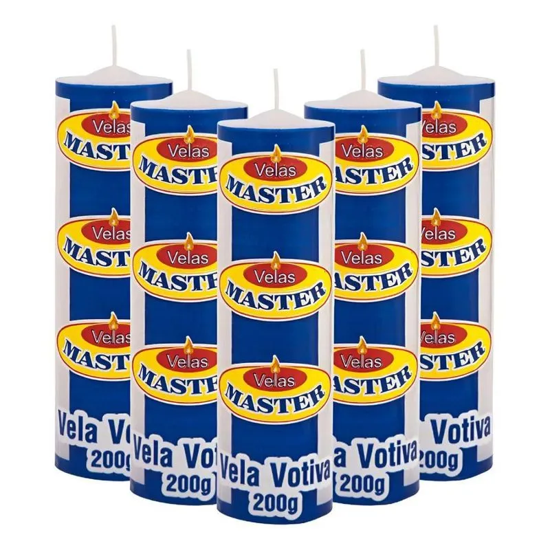Vela Votiva 200g Branca - 12 Unidades