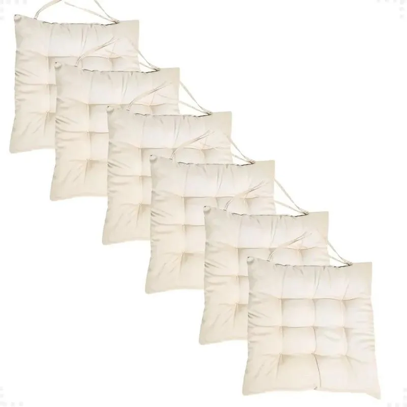 Kit 6 Assentos De Cadeira Poltrona Futon 40x Bege-6pc
