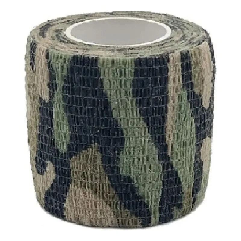 5x Fita Auto Adesiva Tecido Camuflada Gamo Tape 4,5mx5cm 2 C