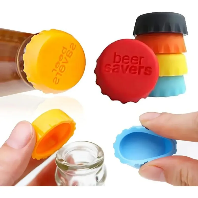 5x Tampa De Garrafa De Silicone Cerveja E Vinho Kit 6 Unidad