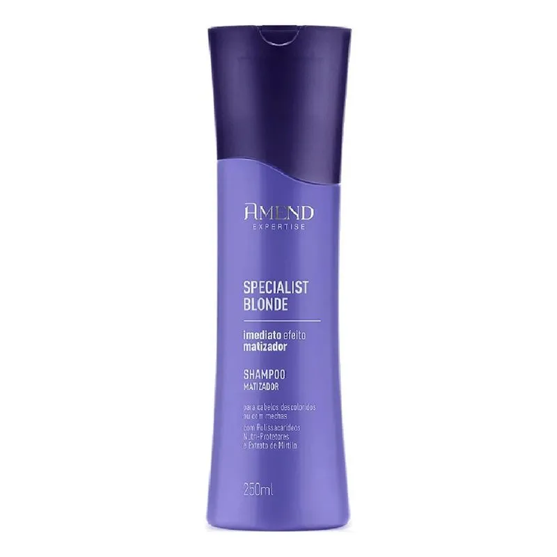 3x Shampoo Blonde Expertise Matizador Specialist Amend 250ml