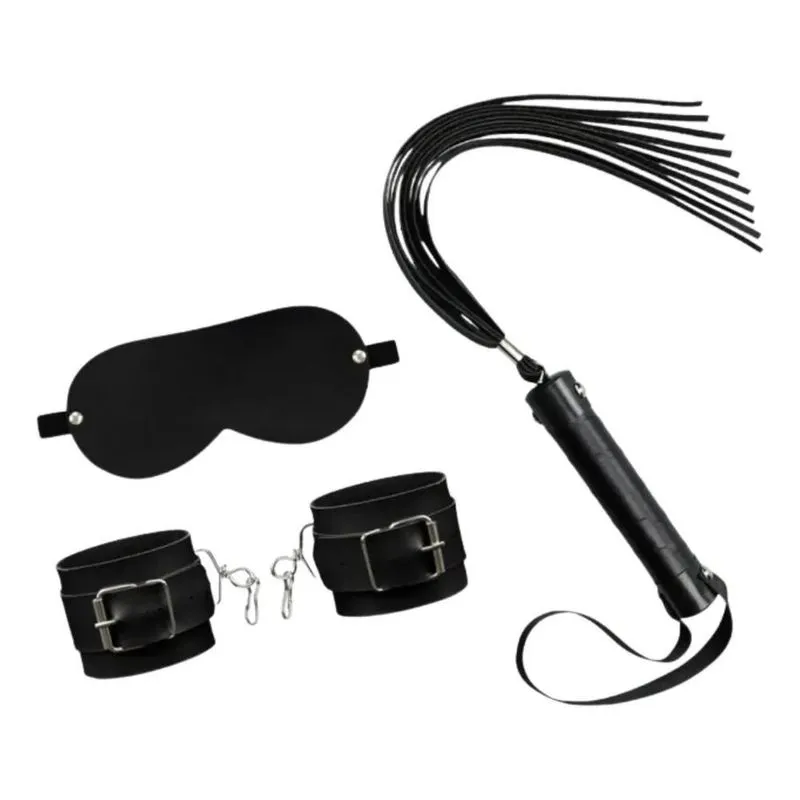 10x Fantasia - Kit Chicote Braceletes E Venda Para Os Olhos