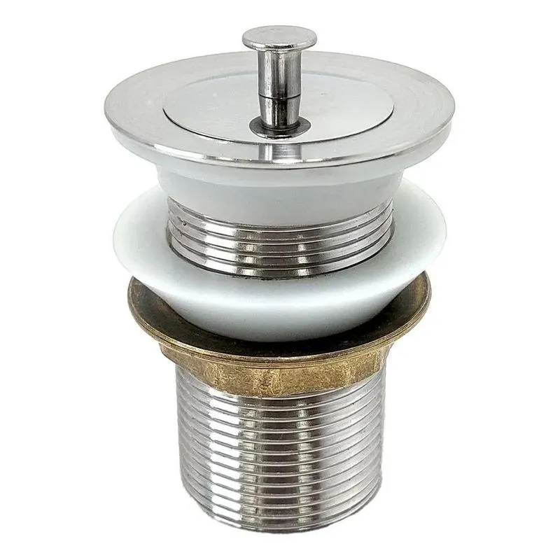 3x Valvula Ralo Tanque 1 1/4 Aço Inox Ralo Pia Banheiro 40mm