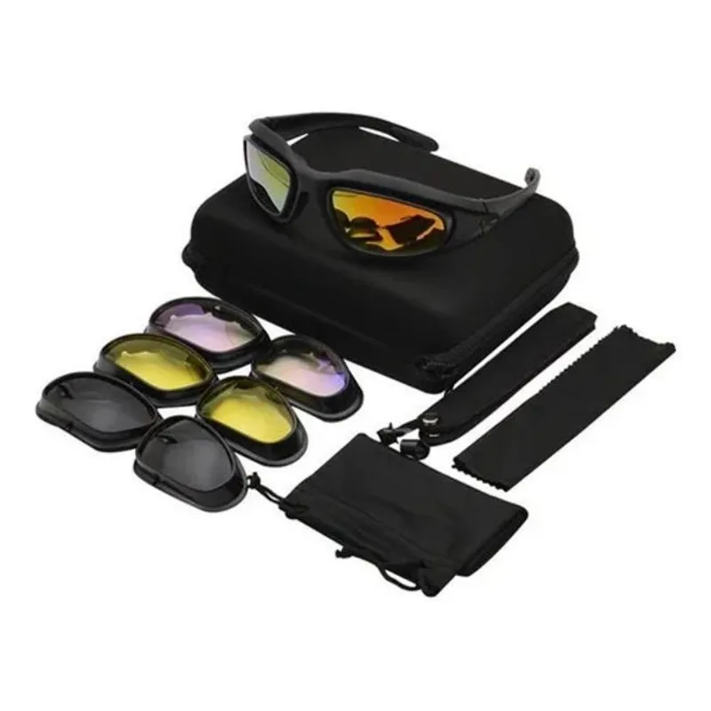 Óculos Daisy C5 4 Lentes Tático Esportivo Militar Ciclismo C