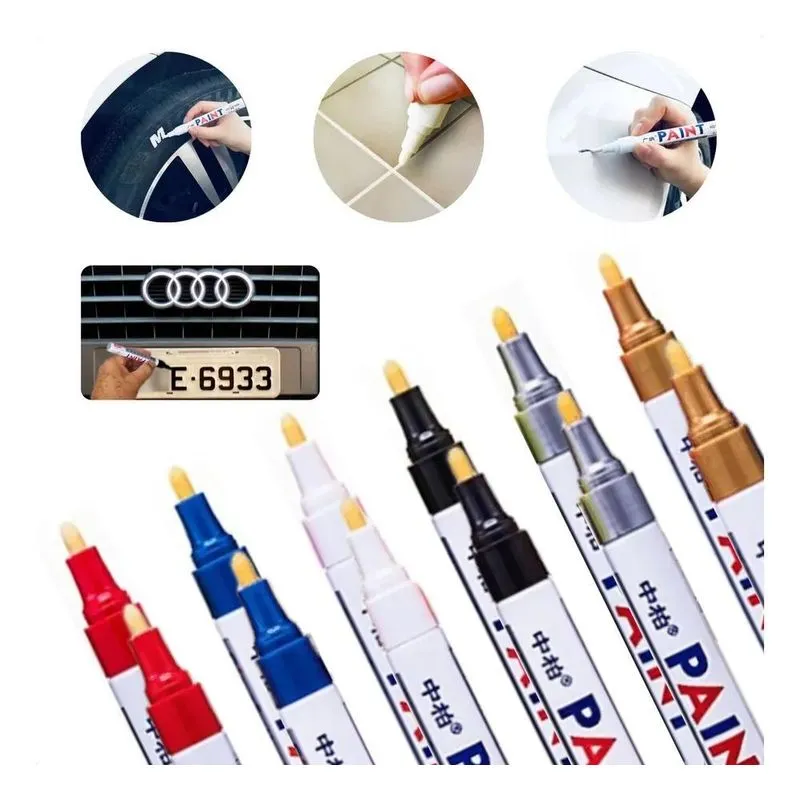 Kit 2 Caneta Reparadora Permanente Tira Riscos Carro Mo Bran