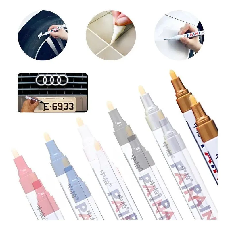 Kit 2 Caneta Reparadora Permanente Tira Riscos Carro M Doura