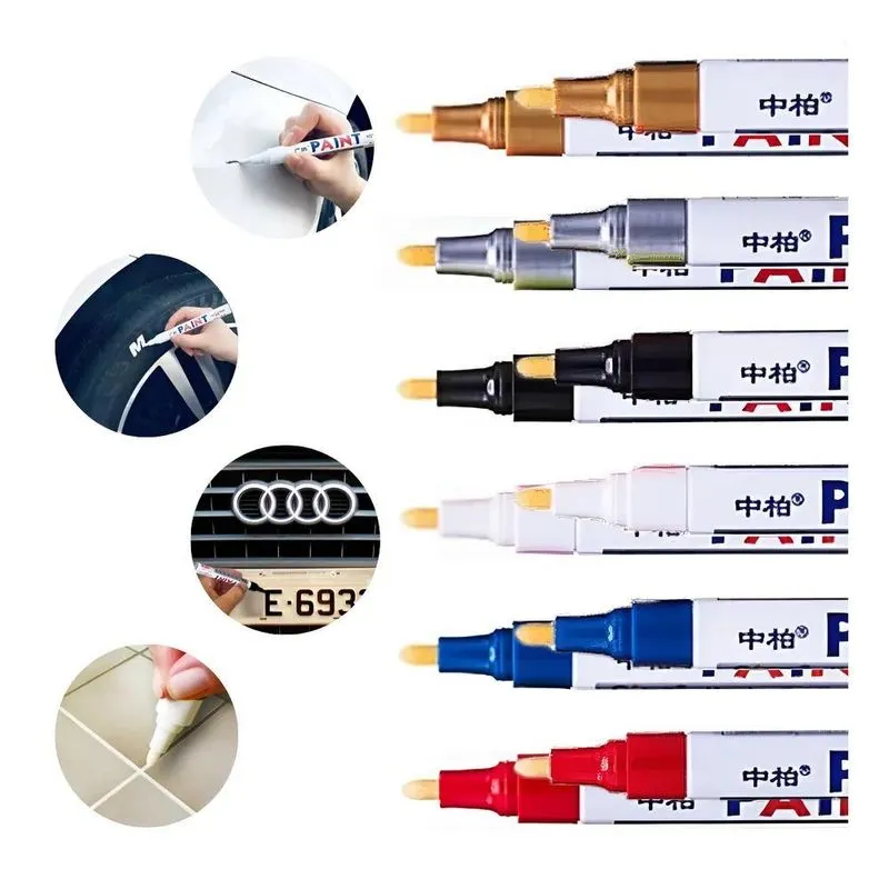 Kit 2 Caneta Reparadora Permanente Tira Riscos Carro Mo Bran