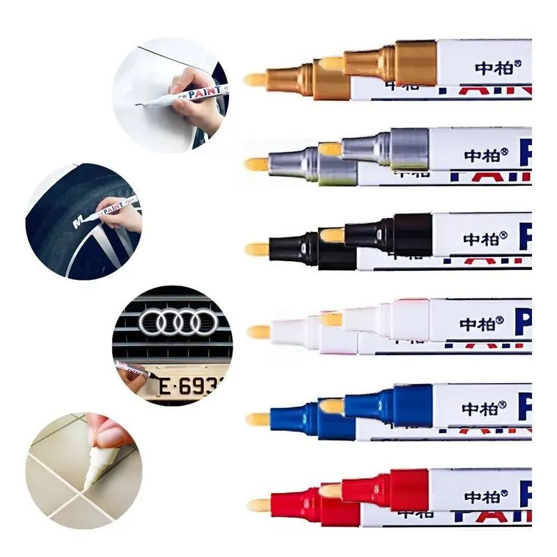 Kit 2 Caneta Reparadora Permanente Tira Riscos Carro Mot Pre