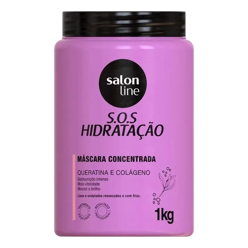 10x Máscara S.o.s Hidratação Bio-reconstrução Salon Line 1k