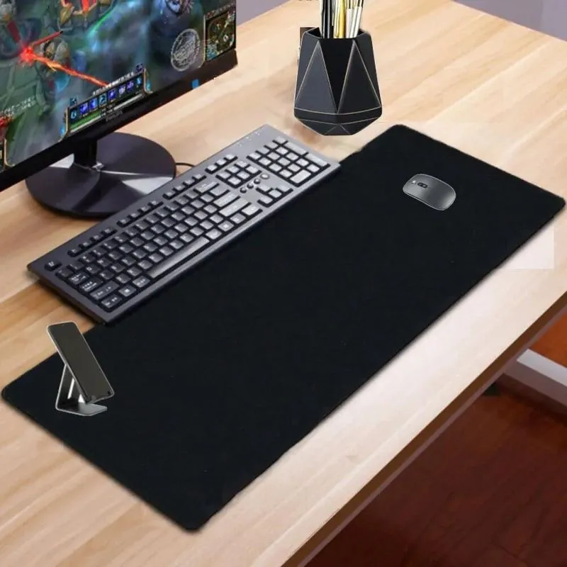 10x Mousepad 70x30 Tapete Mesa Impermeavel + Porta Copo