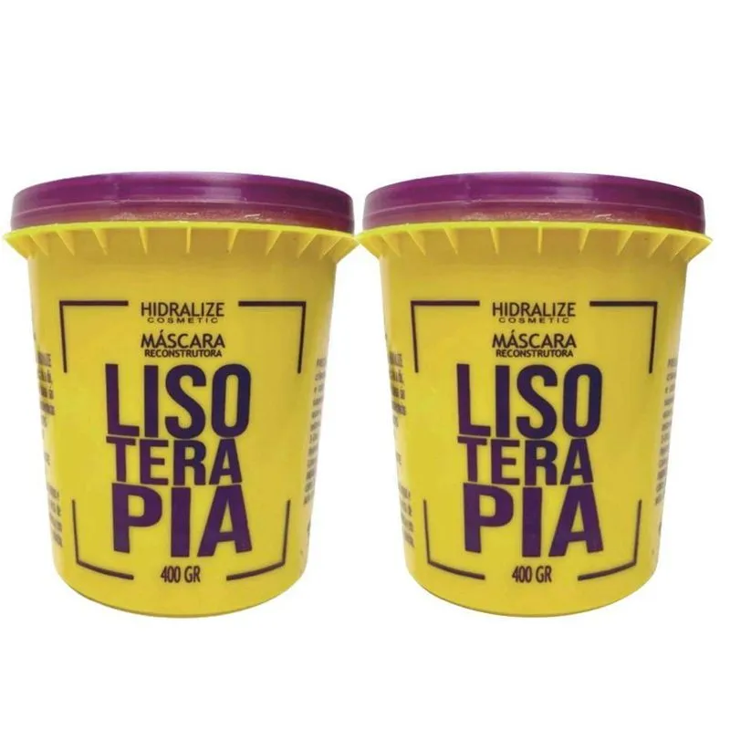 02 Unidades Máscara Para Terapia Dos Fios Lisoterapia 400g
