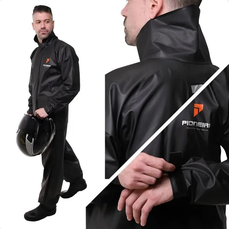 Capa Chuva Masculina Moto Impermeavel Pioneira Combate G