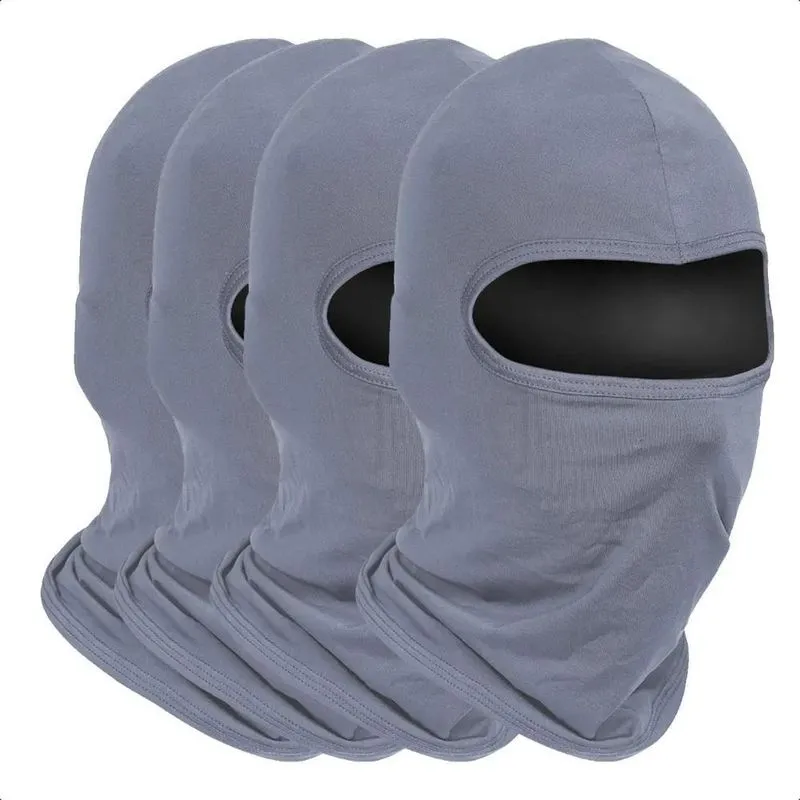 Kit 4 Balaclava Touca Ninja Toca Proteção Uv5 Preto Único