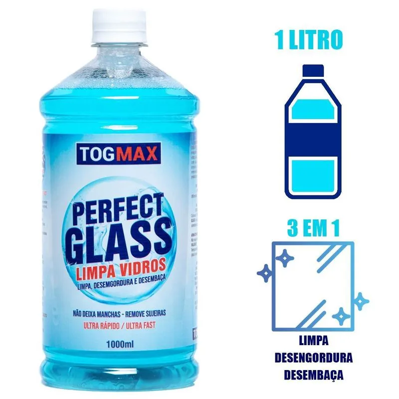 Limpa Vidros Perfect Glass Togmax - Spray 1lt