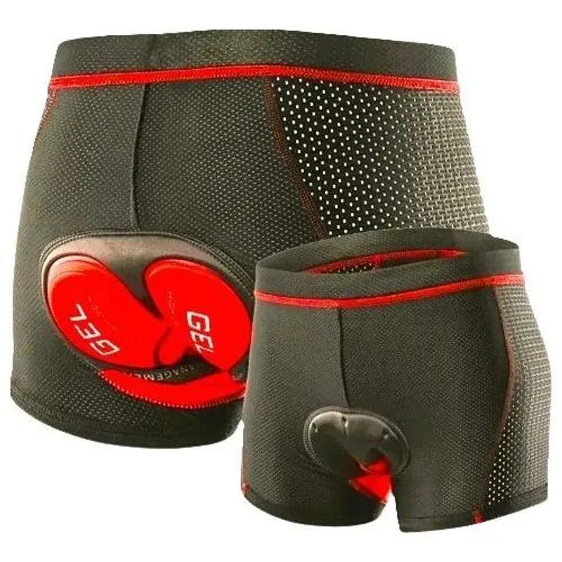 3x Shorts Ciclismo Gel Confort - Almofadado Gel Anti Impacto