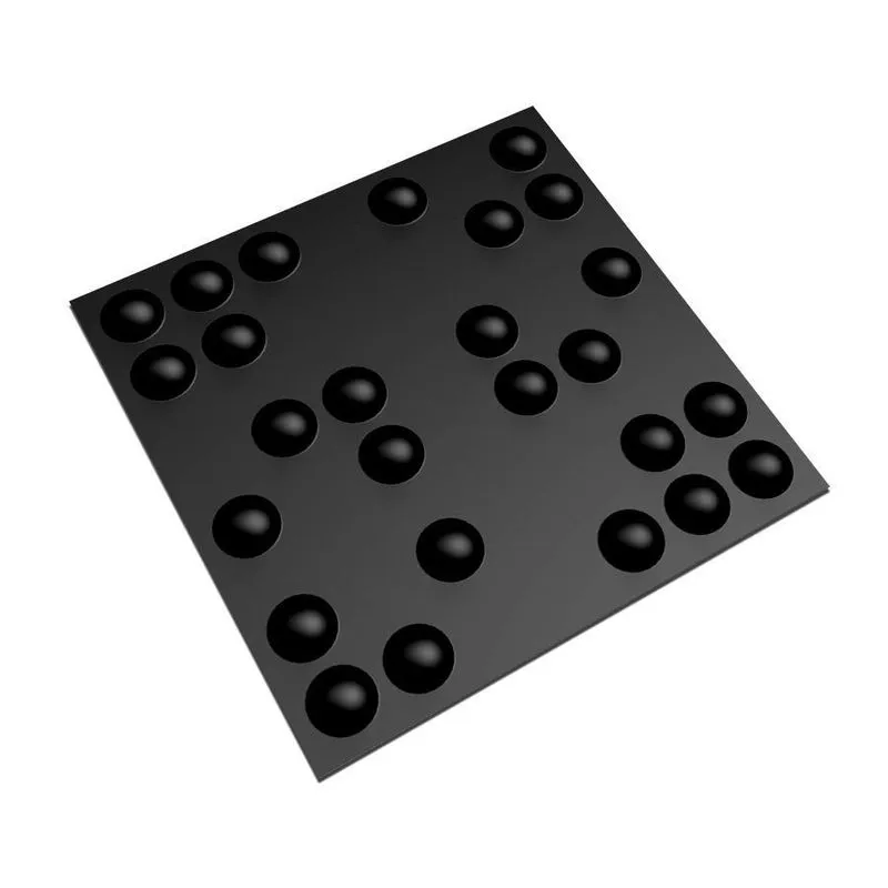 Kit 16 Placas 3d Pvc Preto Decoração Revestimento Premium