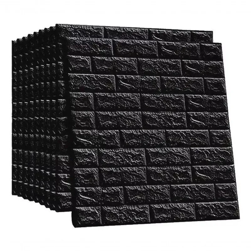 12 Painel Placa 3d Espuma Autocolante Parede Teto 70x77