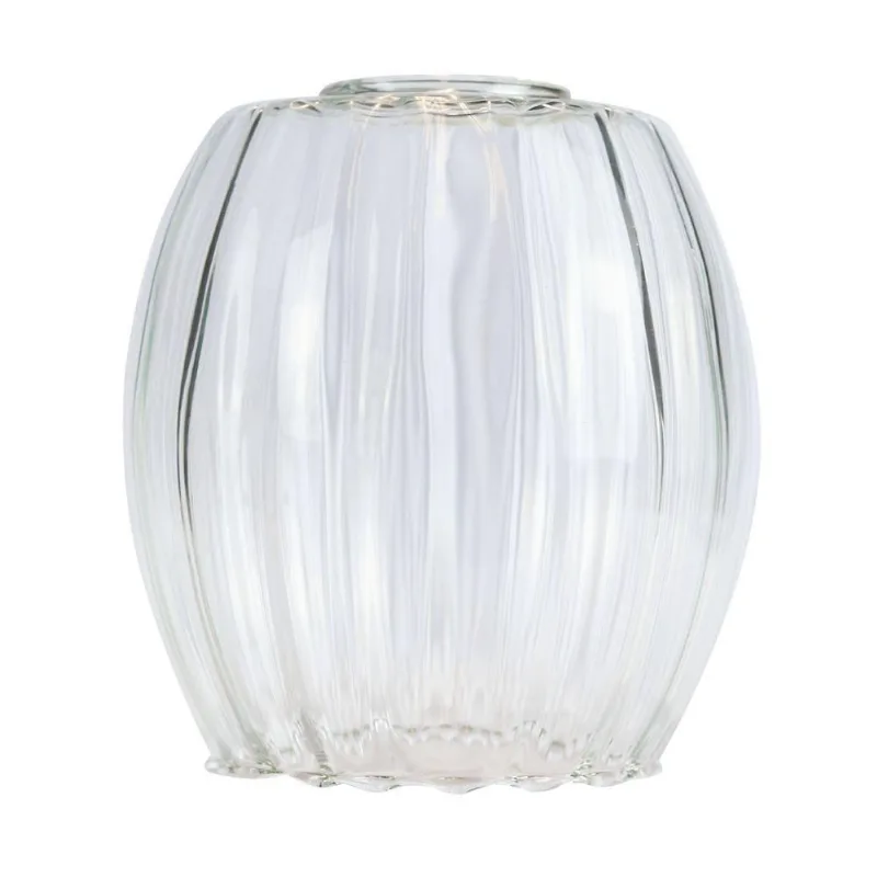 Lustre Pendente Taschibra Badih P Canelado E27 Transparente Bivolt Ouro
