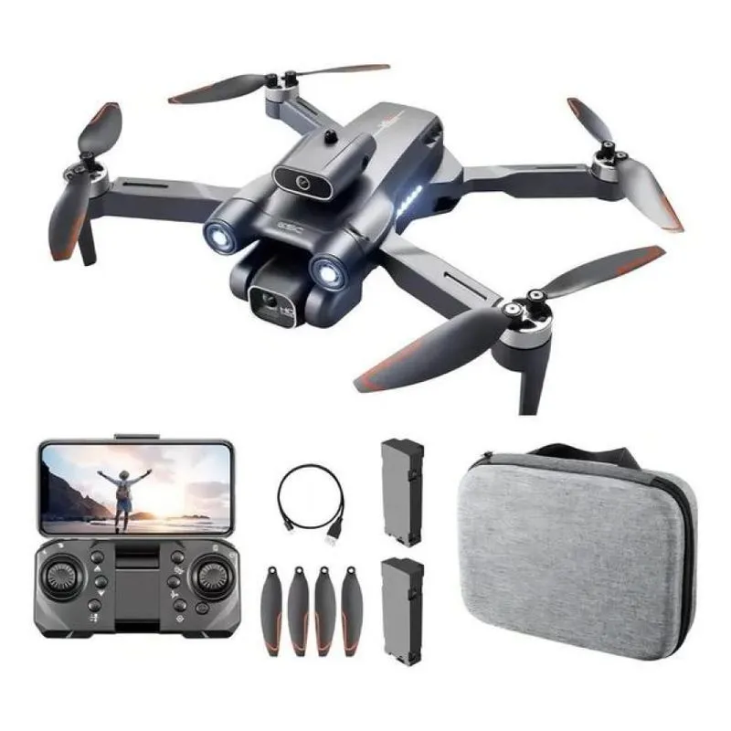 Drone Ls-s1s Max com Câmera 4k + 2 Baterias + Dual Câmera Preto 2.4ghz