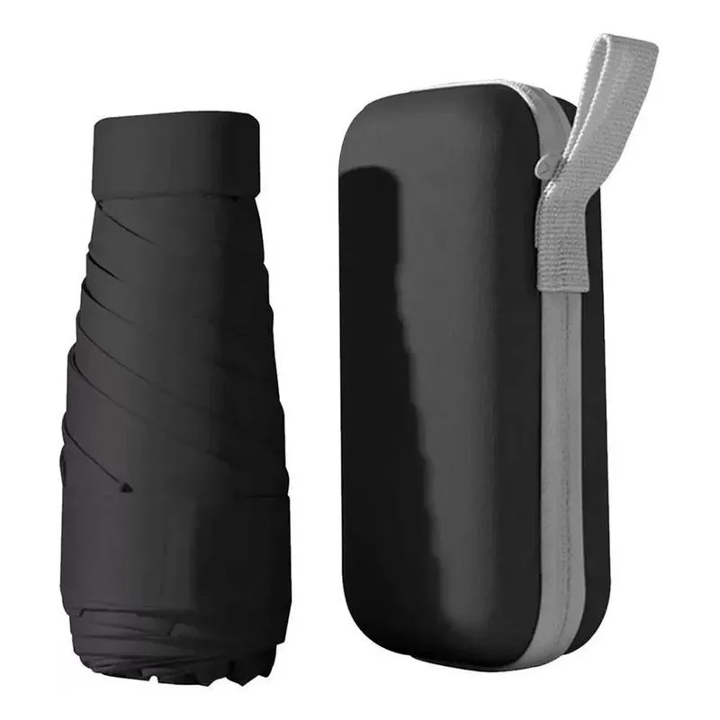 Mini Guarda Chuva Bolsa Cápsula De Bolso Portátil Anti-uv Co
