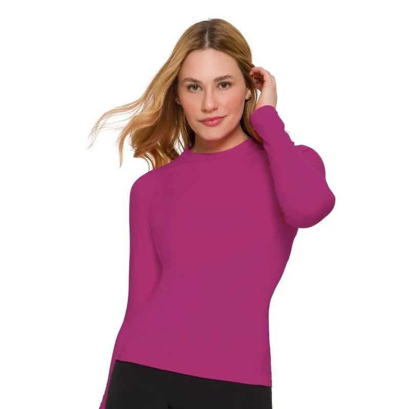 Blusa Selene Manga Longa Segunda Pele Felpa Feminina