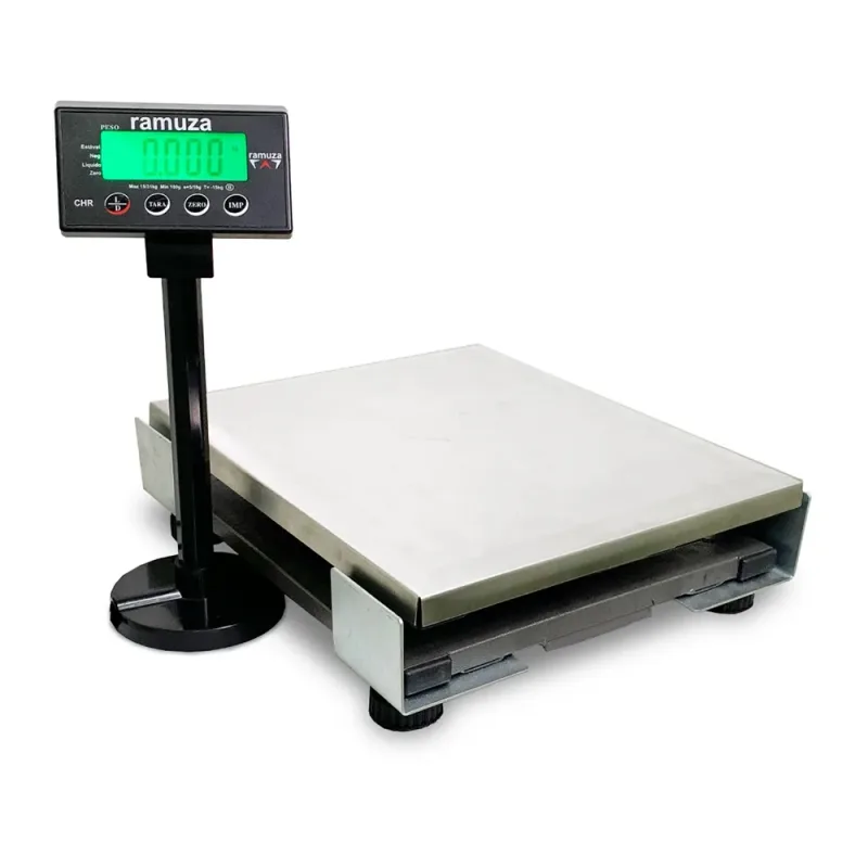 Balança Checkout CHR 15 Ramuza 31KG com RS232/USB 280x330x115mm Sem Bateria